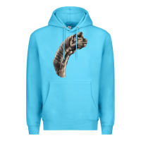 Ocean Blue brachiosaurus face Premium Hoodie - LillyAllenDesigns