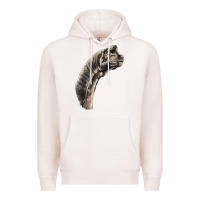Pale Pink brachiosaurus face Premium Hoodie - LillyAllenDesigns
