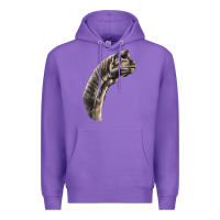 Purple brachiosaurus face Premium Hoodie - LillyAllenDesigns