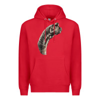 Red brachiosaurus face Premium Hoodie - LillyAllenDesigns