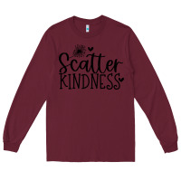 Burgundy kindness Long Sleeve Tee - Unal Design