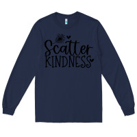 Navy kindness Long Sleeve Tee - Unal Design