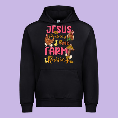 Jesus Praising And Farm Raising Urban Hoodie Designed By Maliassmallbusiness