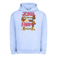 Pigment Grape Ice jesus praising and farm raising Urban Hoodie - MaliasSmallBusiness