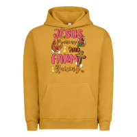 Pigment Peanut Butter jesus praising and farm raising Urban Hoodie - MaliasSmallBusiness