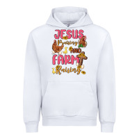 White jesus praising and farm raising Urban Hoodie - MaliasSmallBusiness
