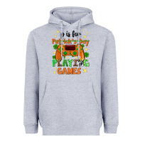 Heather Grey P is Patrick's Day playing games Heavyweight Hoodie - Neo Western
