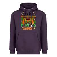 Plum P is Patrick's Day playing games Heavyweight Hoodie - Neo Western