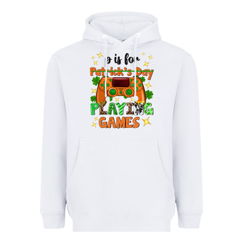 P Is Patrick's Day Playing Games Heavyweight Hoodie by Neo Western | Teevron