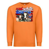 Carrot red white moo Premium Sweatshirt - AdoDesignShop