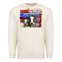 Sandshell red white moo Premium Sweatshirt - AdoDesignShop