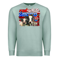 Seafoam red white moo Premium Sweatshirt - AdoDesignShop