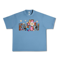 Pebble Blue faith cross Urban Heavy Tee - Artiststas