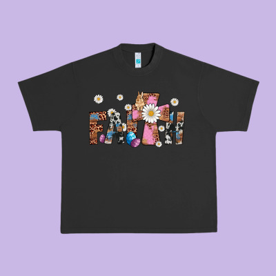 Faith Cross Urban Heavy Tee Designed By Artiststas