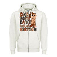 Oatmeal Heather one month can't hold our history Zipper Hoodie - Zillion Design Studio