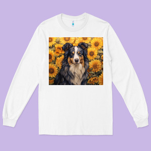 Australian Shepherd Long Sleeve Tee Designed By Unal Design