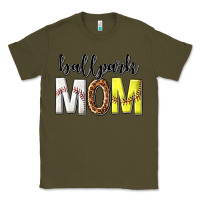 Army Green ballpark mom Classic Tee - texasbilliewilder