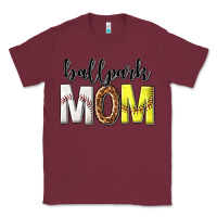 Burgundy ballpark mom Classic Tee - texasbilliewilder