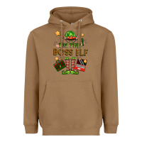 Toasted Coconut im the boss elf Heavyweight Hoodie - FaDigitalArtStudio