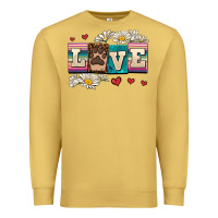 Antique Gold love dog Premium Sweatshirt - AdoDesignShop