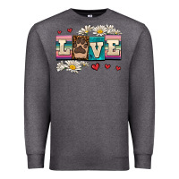 Charcoal Heather love dog Premium Sweatshirt - AdoDesignShop