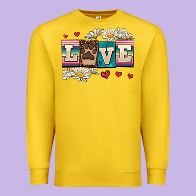 Love Dog Premium Sweatshirt Designed By Adodesignshop