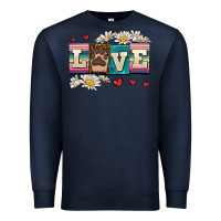 Navy love dog Premium Sweatshirt - AdoDesignShop