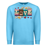 Ocean Blue love dog Premium Sweatshirt - AdoDesignShop