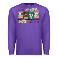 Purple love dog Premium Sweatshirt - AdoDesignShop