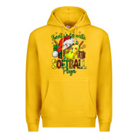 Lemon Santa's Favorite Softball player Premium Hoodie - NancyCooperArtShop