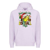 Santa's Favorite Softball Player Premium Hoodie | Teevron