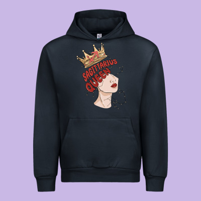 Sagittarius Queen Urban Hoodie Designed By Maliassmallbusiness