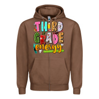 Chestnut third grade energy Zipper Hoodie - texasbilliewilder