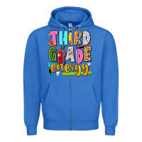 True Royal third grade energy Zipper Hoodie - texasbilliewilder