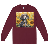 Burgundy beagle Long Sleeve Tee - Unal Design