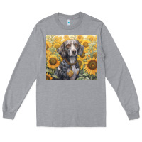 Heather Grey beagle Long Sleeve Tee - Unal Design