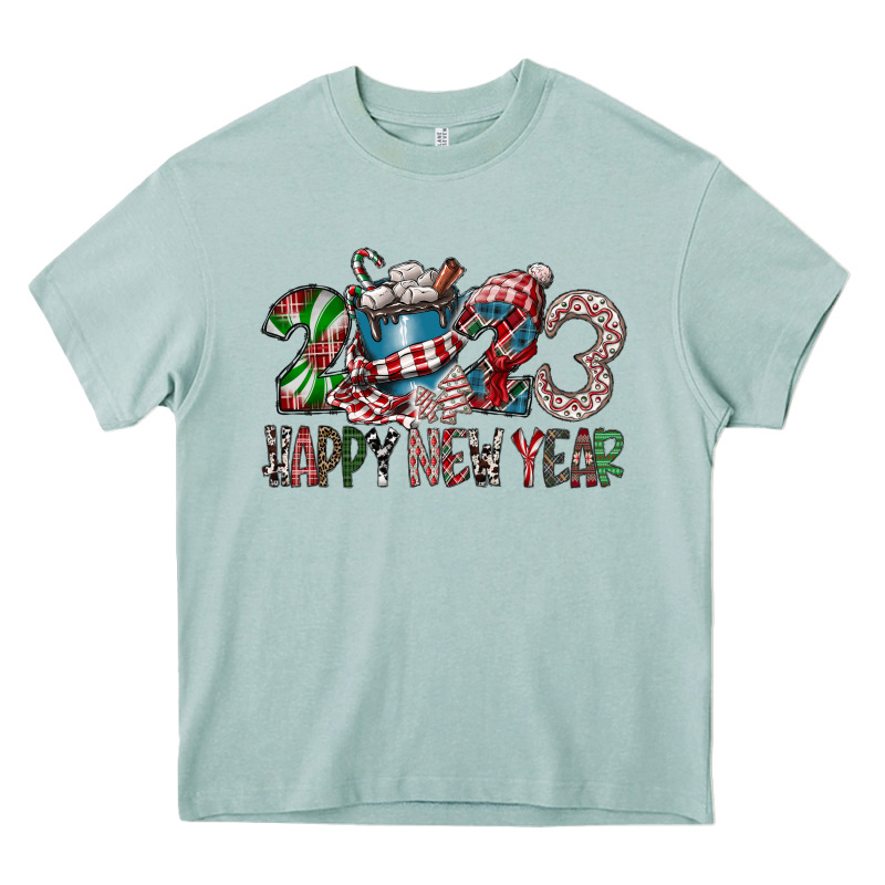 2023 Happy New Year Heavy Core Tee by CowhideDigitalArt | Teevron