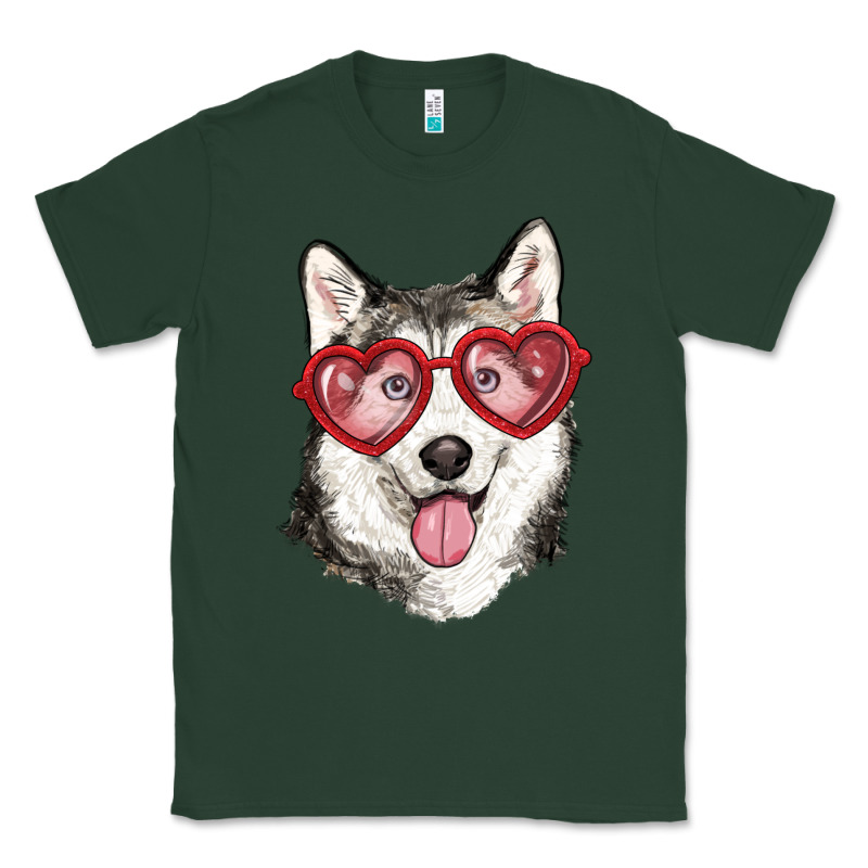 Husky With Love Glasses Classic Tee by RanaPortraitStore | Teevron