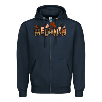 Navy melanin butterfly Zipper Hoodie - Zillion Design Studio