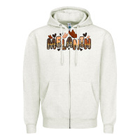 Oatmeal Heather melanin butterfly Zipper Hoodie - Zillion Design Studio