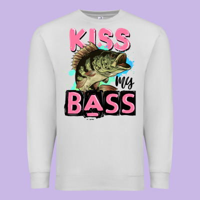 Kiss My Bass Premium Sweatshirt Designed By Jahusdesignshop