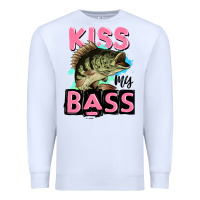 White kiss my bass Premium Sweatshirt - JahusDesignShop