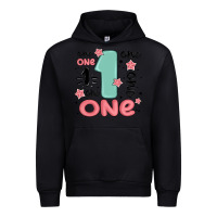 Black one  one one one Urban Hoodie - MaliasSmallBusiness