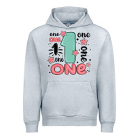 Heather Grey one  one one one Urban Hoodie - MaliasSmallBusiness