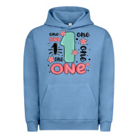 Pigment Pebble Blue one  one one one Urban Hoodie - MaliasSmallBusiness