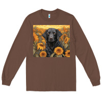 Chestnut black lab Long Sleeve Tee - Unal Design