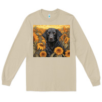 Mushroom black lab Long Sleeve Tee - Unal Design