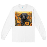 White black lab Long Sleeve Tee - Unal Design