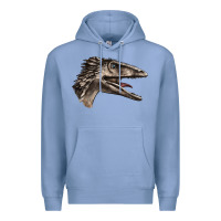 Colony Blue Deinonychus Face Premium Hoodie - LillyAllenDesigns