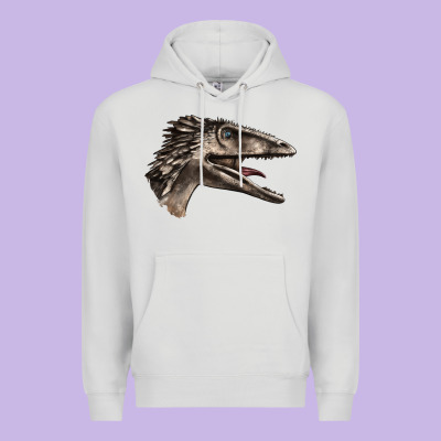 Deinonychus Face Premium Hoodie Designed By Lillyallendesigns